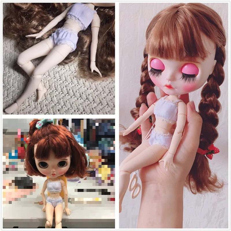 Ледяной DBS Takara Куклы Blythe сексуальный бюстгальтер и трусики Комплект из 2 предметов из ледяной 1/6 шарнир куклы одежда, комплект нижнего белья, аксессуары