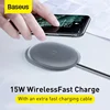 Беспроводное зарядное устройство Baseus 15 Вт, быстрое полупрозрачное портативное зарядное устройство для iPhone, Samsung, Xiaomi, Huawei ► Фото 3/6