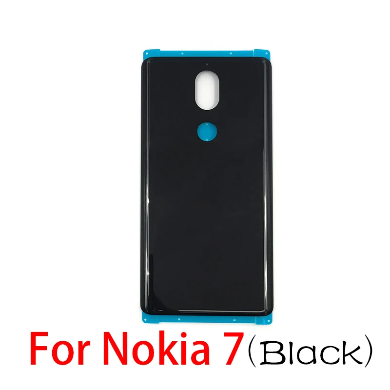 1Pcs/Lot New For Nokia 9 / For Nokia 7 / For Nokia 7.1 / For Nokia 8.1 X7 Replacement Glass Rear Door Battery Back Cover Case cell phone housing