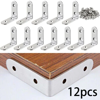 

Support L Shaped Bracket DIY Accessories 90 Degrees Set Stainless Steel Silver