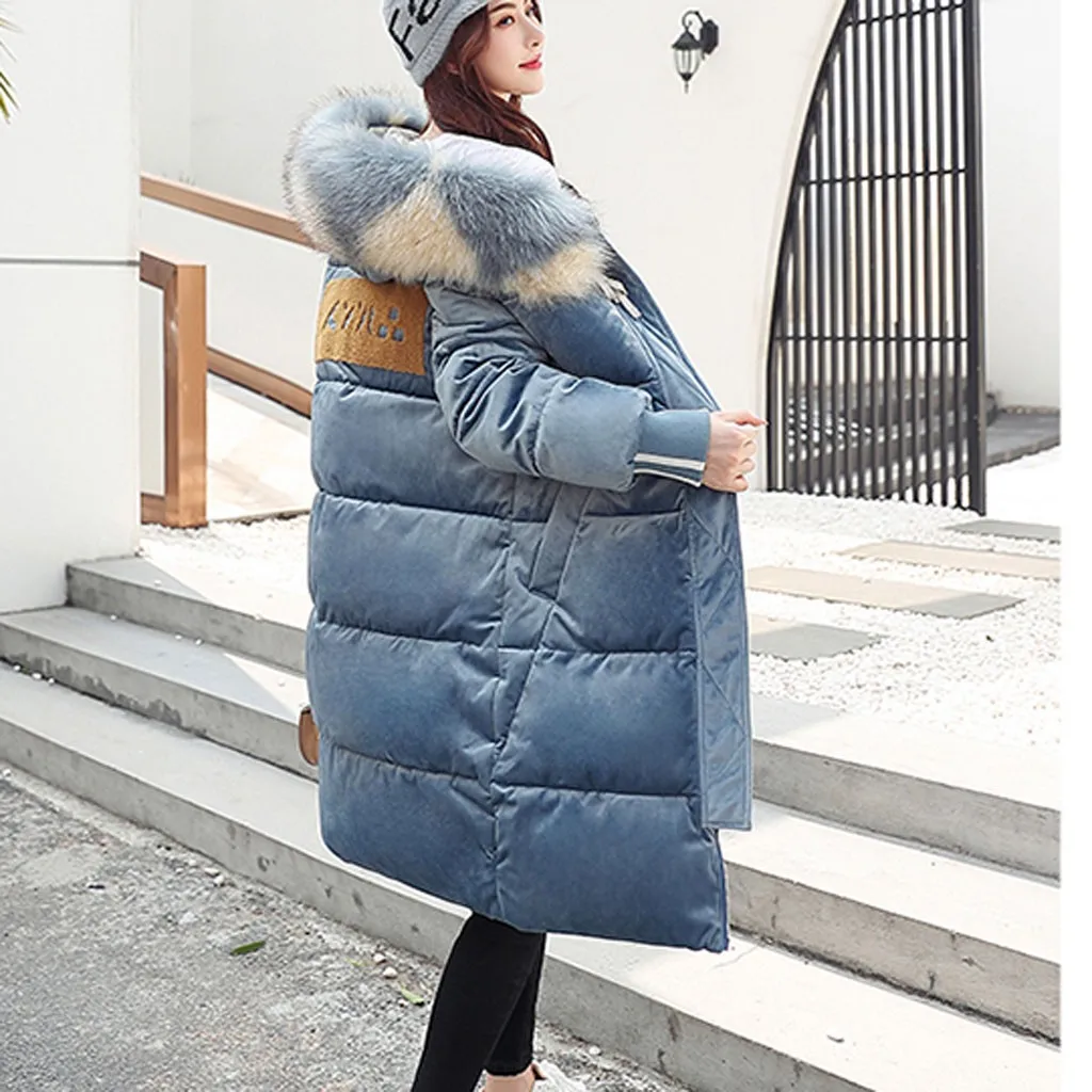 Chaqueta mujer manteau femme hiver, верхняя одежда, куртки с длинными рукавами, пальто с хлопковой подкладкой и карманами, abrigos mujer invierno