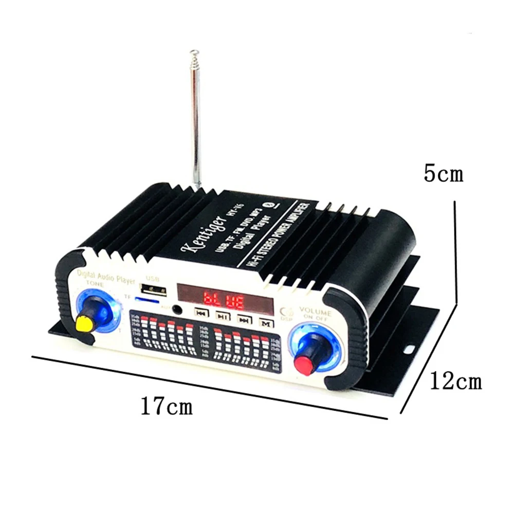 Стерео усилитель HY-V6 Мини Bluetooth TF USB FM аудио усилитель HIFI усилитель мощности для домашнего автомобиля