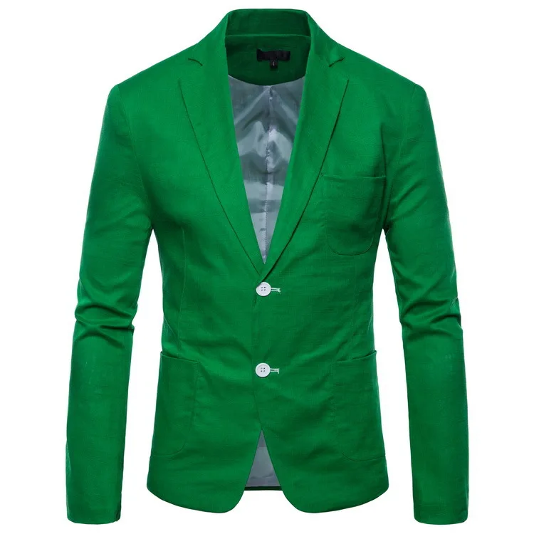 Laamei Hot Sale Mens Korean Slim Fit Arrival Cotton Blazer Suit Jacket Black Blue Plus Size 4XL Male Blazers Men Coat Wedding