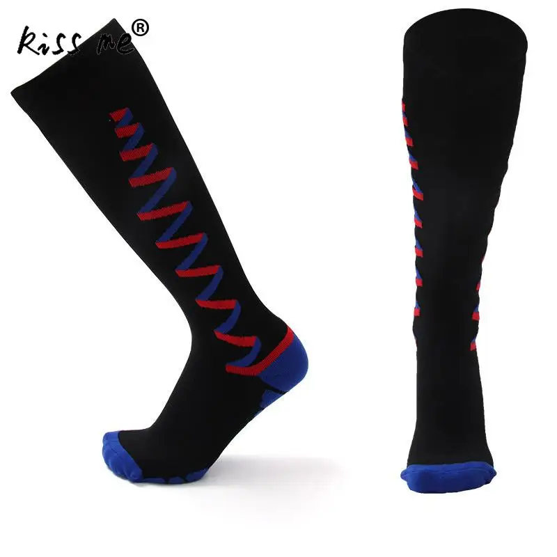

Solid Contrast Color Thermal Sport Socks High Long Bicycle Cycling Socks Breathable Running Soccer Football Socks Men Women