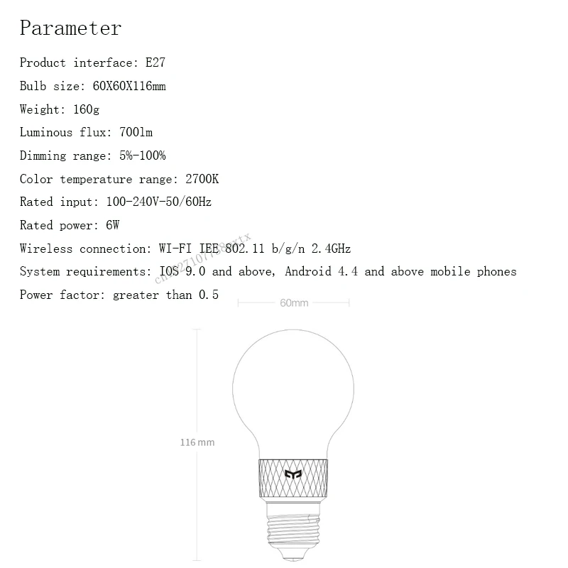 Xiaomi Mijia Yeelight умный светодиодный лампочка шелковая лампа E27 Регулируемая яркость умная лампа для Wi-Fi Mihome приложение Apple Homekit управление