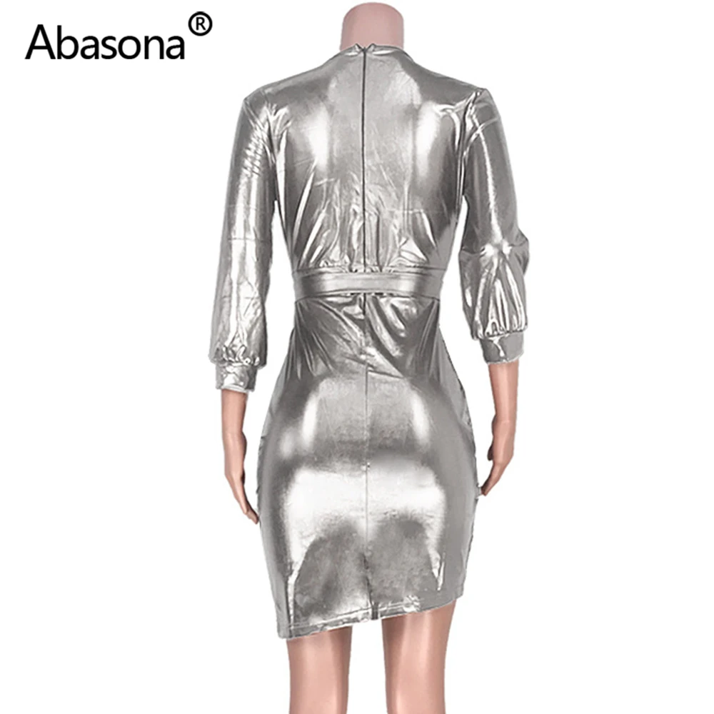 Abasona, Осень-зима, женское облегающее платье, с золотым принтом, с поясом, эластичное, модное, облегающее, сексуальные, Клубные, вечерние, бандажные платья