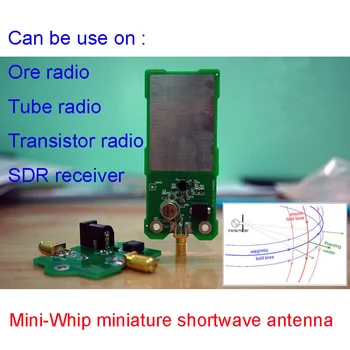 

Mini-Whip PAORDT MF/HF/VHF SDR Antenna MiniWhip Shortwave Active Antenna for Ore Radio Transistor Radio RTL-SDR Receiver HackRF
