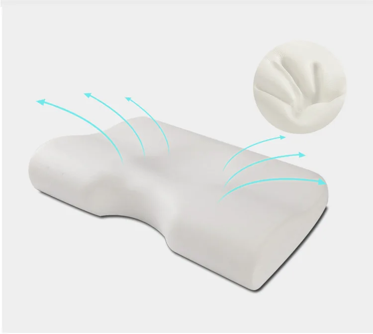 Bai ke ni Instability in Children Space Cotton Memory Pillow Baby Butterfly Shape Neck Support Pillow Memory Foam Pillow Baby Pi