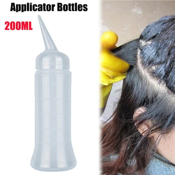 Kaufen 200ML Multifunktionale Friseur Werkzeug Applikator Shampoo Flasche Friseur Salon Haar Farbe Dauerwelle Pflege Liefert