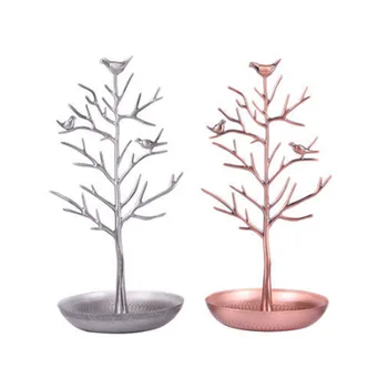 

Jewelry Display Jewelry Bird Tree Earrings Ring Necklace Display Organizer Stand Holder Rack Bronze Jewelry Tools VL