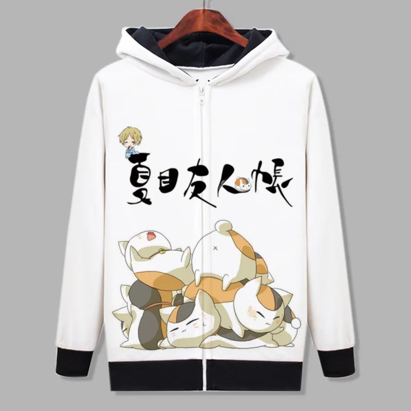 Аниме Нацумэ Yuujinchou Cat Teacher флисовое пальто с принтом для мужчин и женщин Зимняя плотная верхняя одежда Takashi Nyanko sensei одежда