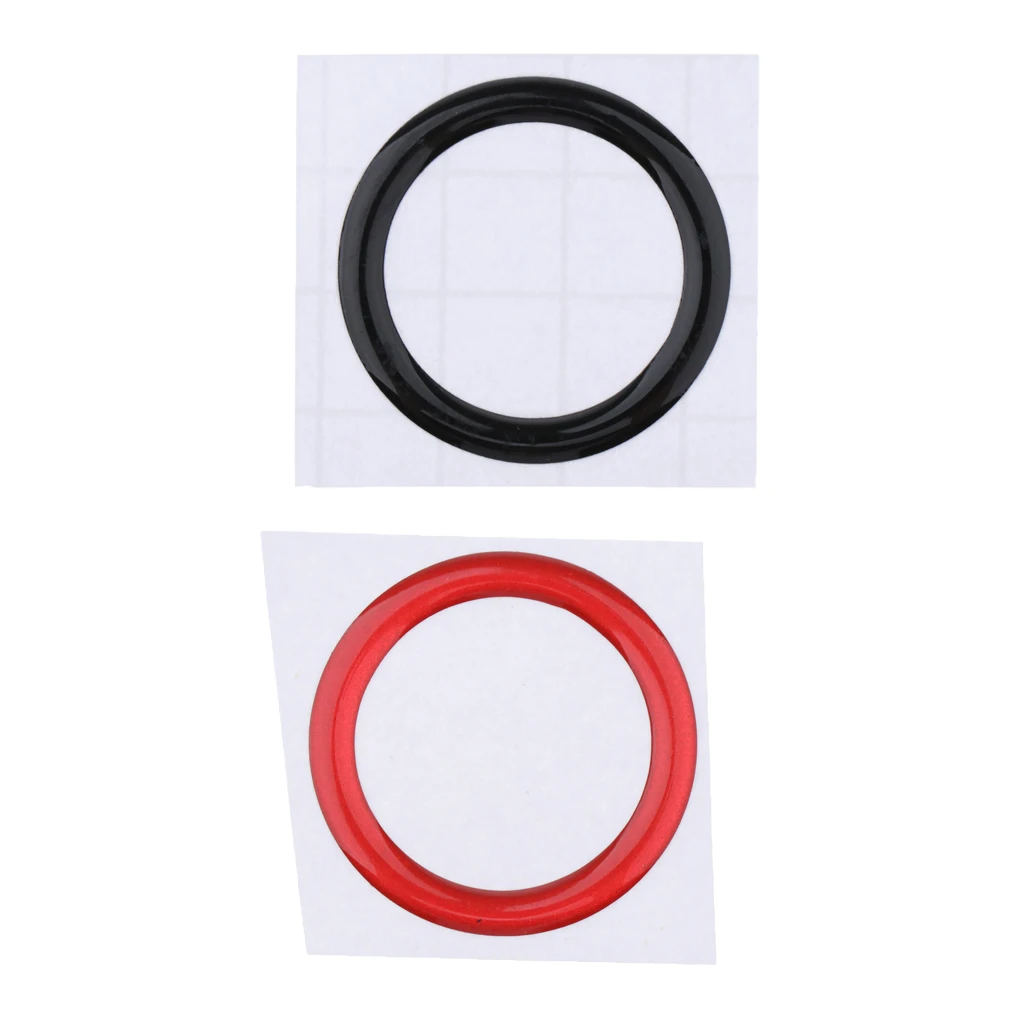 2pcs Keyless Engine Start Stop Button Ring Cover Sticker for bmw e90 e60 e70
