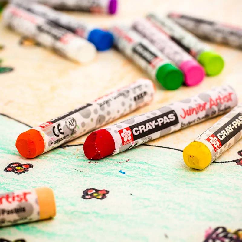 Japan Sakura Oil Pastels XEP-12/16/25/36/50 Non-toxic Safe Wax Crayon Drawing for Kids Students
