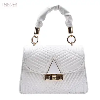 

Hot Sales Famale Vintage Shoulder Top-Handle Lady Bag Bag Personality Messenger Handbags Handbag Leather Tote Thread For Women