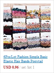 bridal hair clip 2/3/6/Lot Fashion Simple Basic Elastic Hair Bands Ponytail Holder Leopard Scrunchies Headband For Girl Women Hair Accessorie Set head accessories female
