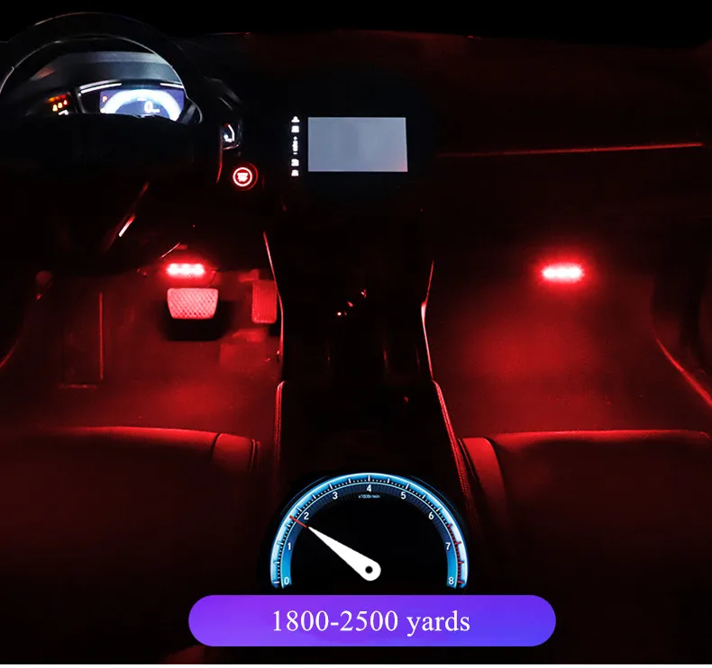 Новые роскошные запчасти автомобиля авто светодиодные лампы RGB Цвета 12V светодиодный декоративный пол светильник для Honda Civic аксессуары для интерьера