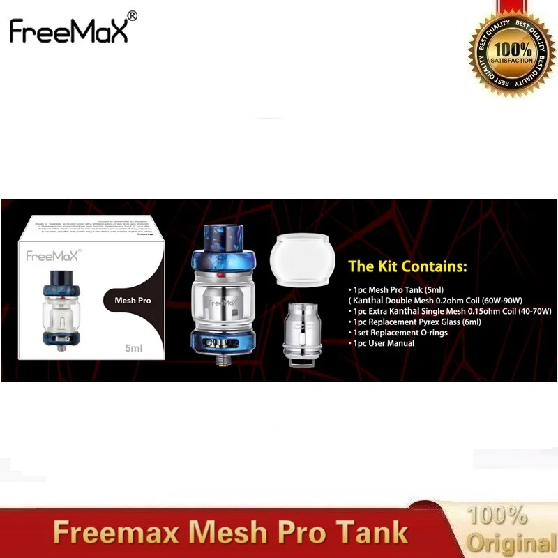 Оригинальный испаритель Freemax Mesh Pro 6 мл атомайзер с испарителем Coil 810 резервуары