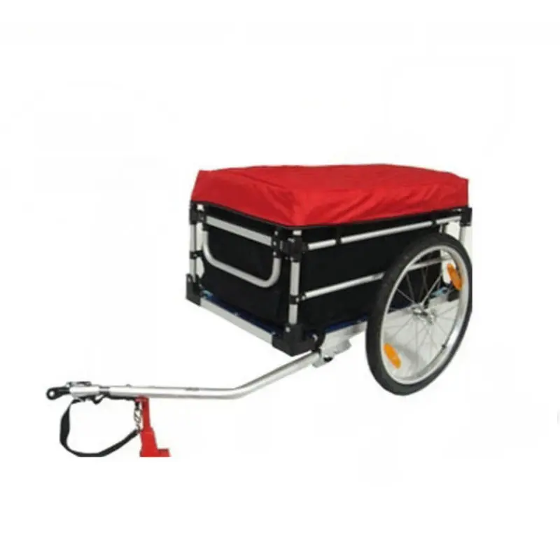 20 Inch Bike Cargo Bicycle Trailer With Rain Cover, Aluminium Alloy