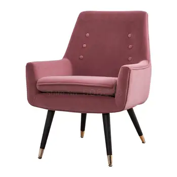 

Simple Modern Nordic Single Sofa Lazy Backrest Chair Leisure Individual Sofa Chair Creative Cloth Sofa Bedroom