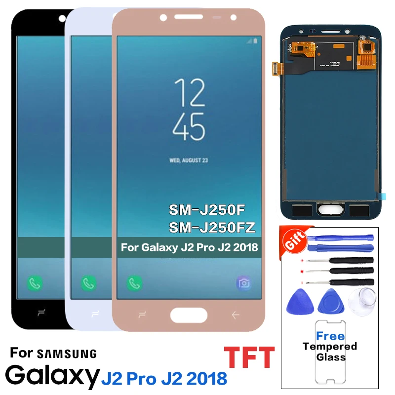 Для samsung Galaxy J2 pro 2018 J250 J250F ЖК-дисплей и кодирующий преобразователь сенсорного