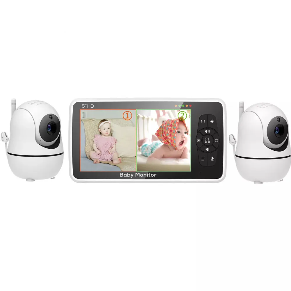 4.3 Inch Video Baby Monitor With Pan Tilt Camera 2.4G Wireless Two Way  Audio Night Vision Security Camera Babysitter VB801 - AliExpress