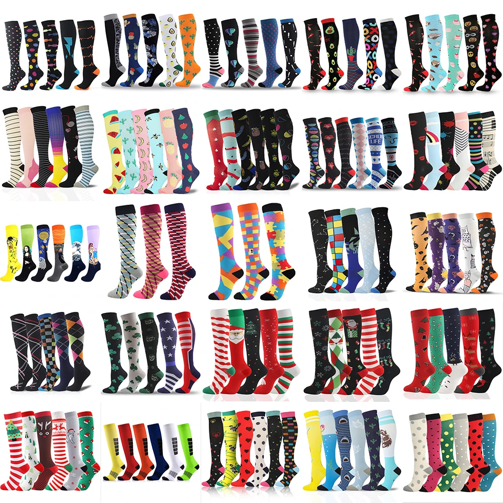 3 Paires Chaussettes De Contention Homme Et Femme, Bas De Contention, Chaussette De Compression Pour Le Running Homme, Les Sport, Les Voyages, La Grossesse, Le Tapis De Course
