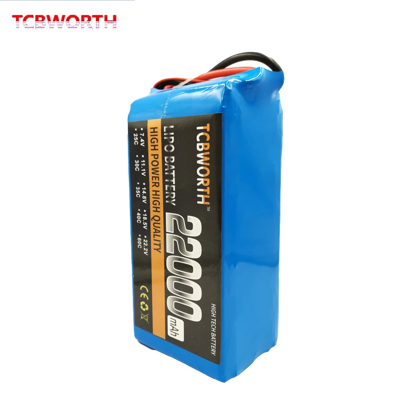 RC LiPo батарея 4S 14,8 V 22000mAh 25C для радиоуправляемый самолет, Квадрокоптер Вертолет Автомобильный Дрон лодка батареи LiPo 22Ah AKKU