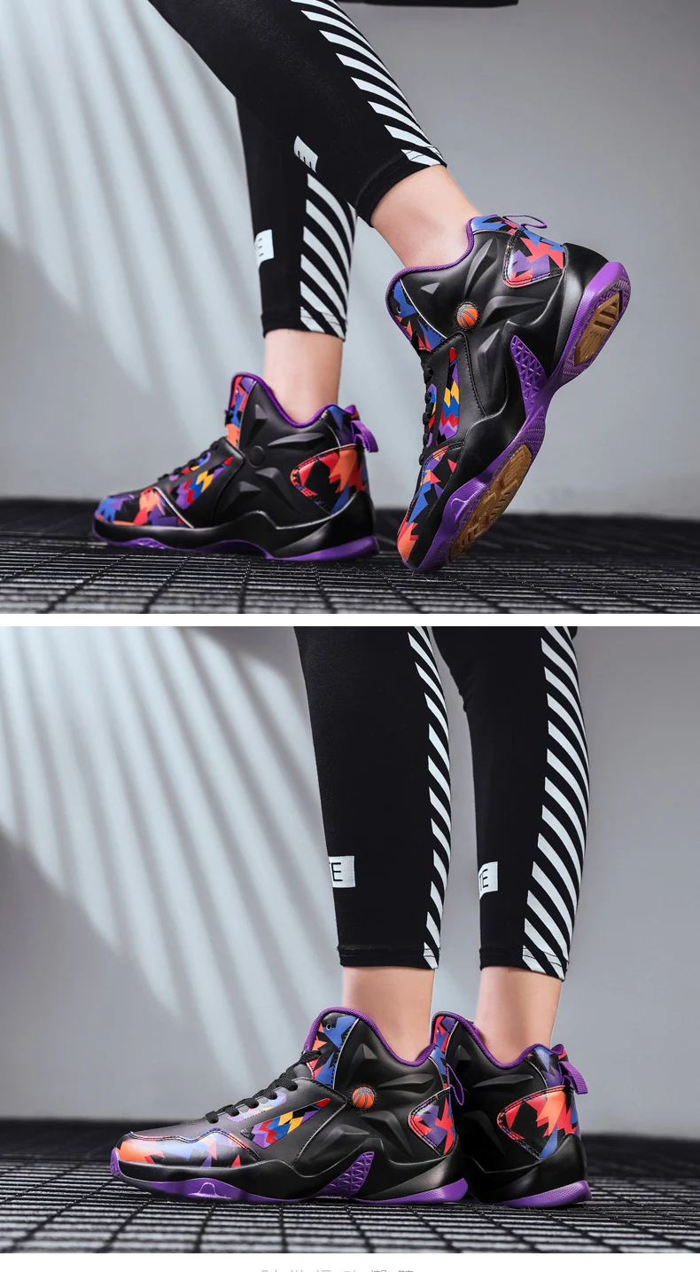 RUIFF мужская обувь кроссовки на резиновой подошве Баскетбольная обувь Молодежный тренд кроссовки стильные легкие баскетбольные кроссовки
