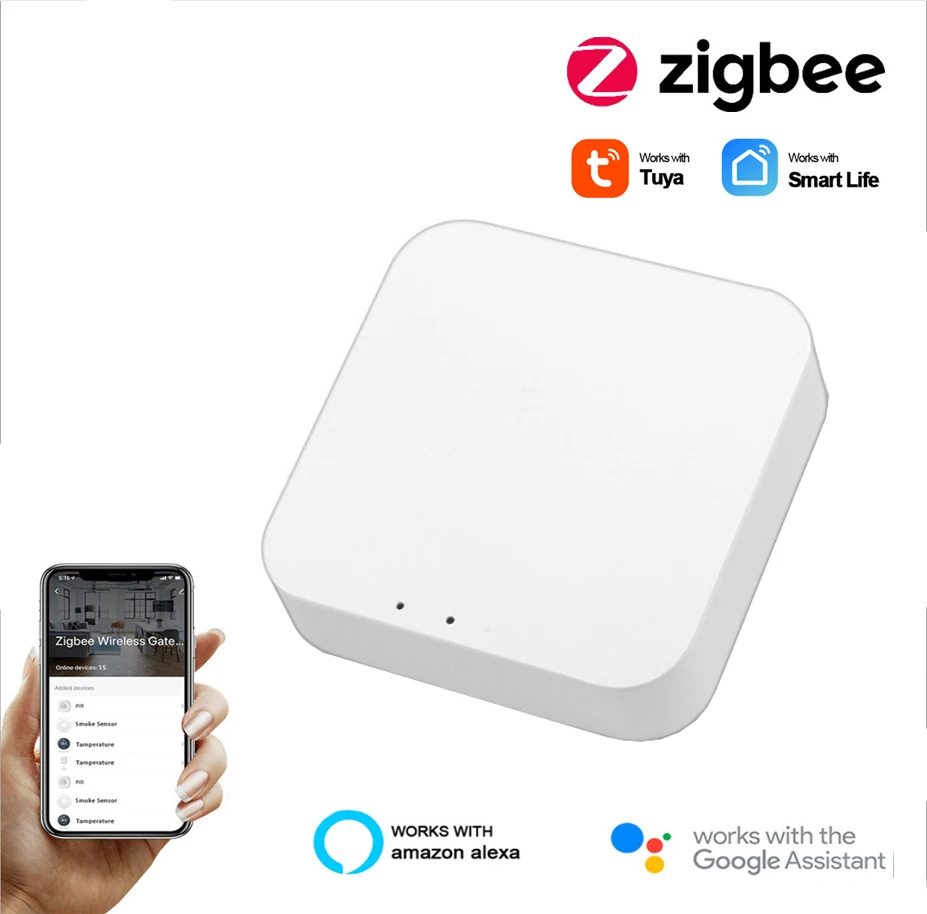 Шлюз Tuya Smart Home Zigbee с Wi-Fi хаб дистанционным управлением через приложение для