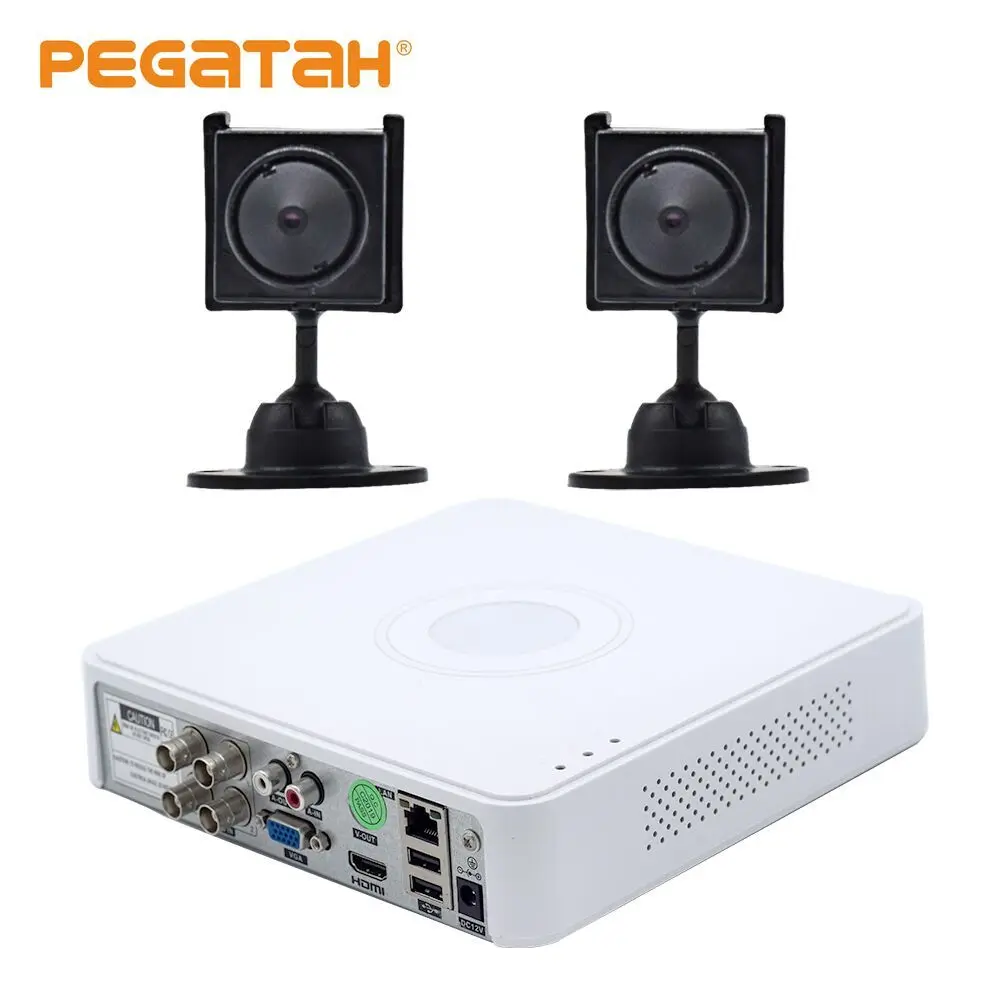 

HD 5MP DVR 4Channel CCTV AHD DVR Hybrid DVR 5in1 Video Recorder with 2pcs 1080P MINI Security camera OSD menu and 5-Axis bracket