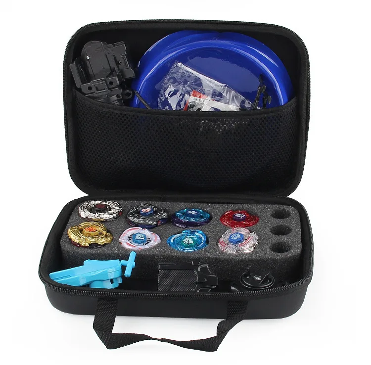 Conjunto de Explosão com Lançador e Guidão Estojo para Carregar Tipos de Fusão de Metal Constelação de Batalha Brinquedo para Crianças Beyblade Gyros 8 10 Brinquedos e hobbies