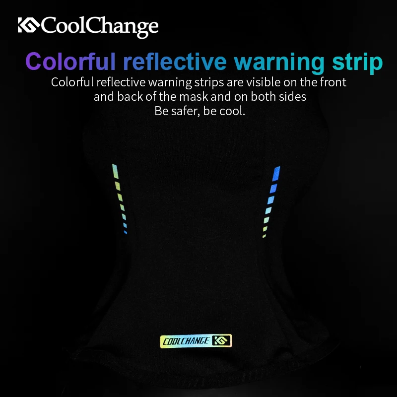 Велосипедная маска CoolChange Зимняя Термальная ветрозащитная велосипедная шапка