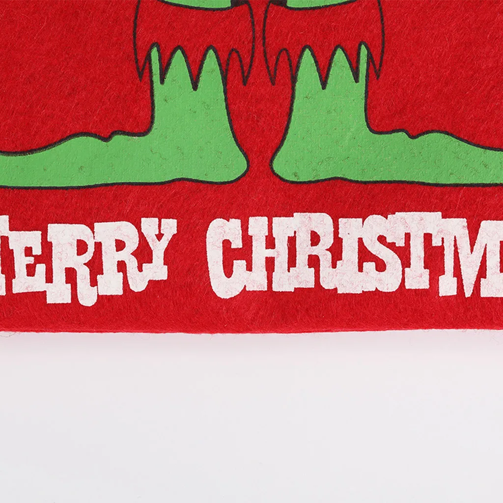 Christmas Printed Red Candy Gift Tote Bag Xmas Tree Home Hotel Decoration High capacity Christmas presents cadeau noel F109