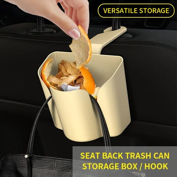 

Car Garbage Bin Hanging Waste Basket Trash Can for Car Home Use Multifunction Universal Car Trash Garbage Can Back Seat new