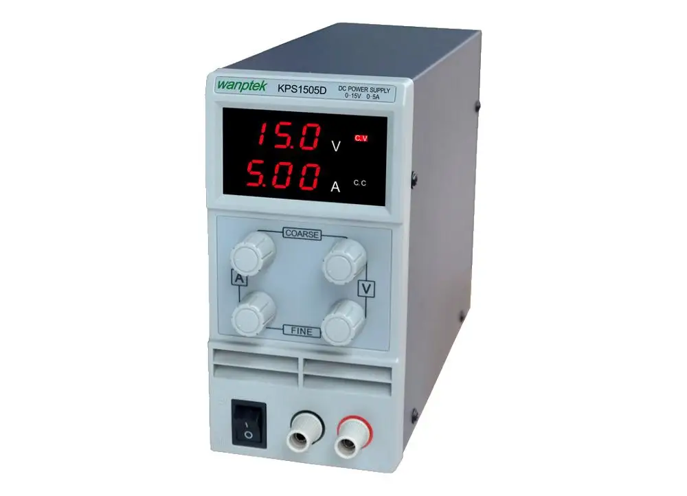 

DHL FedEx etc.KPS1505D 15V 5A digital adjustable Mini DC Power Supply Switch DC power supply 110/220V 0.1V 0.01A Free shipping
