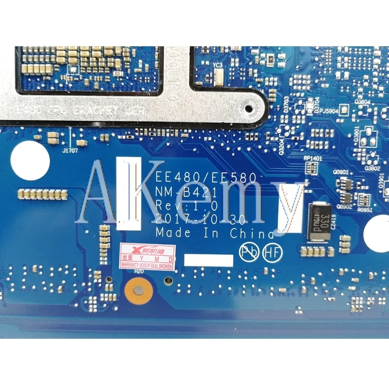 EE480 EE580 NM-B421 для lenovo ThinkPad E480 E580 Материнская плата ноутбука работа с процессором i5-7200