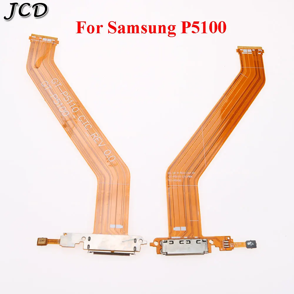 JCD для Samsung Galaxy планшет I8262 T800 T500 T530 P5100 P600 605 N8000 USB разъем микрофонный порт Зарядное устройство Док-станция гибкий кабель - Цвет: For Samsung P5100