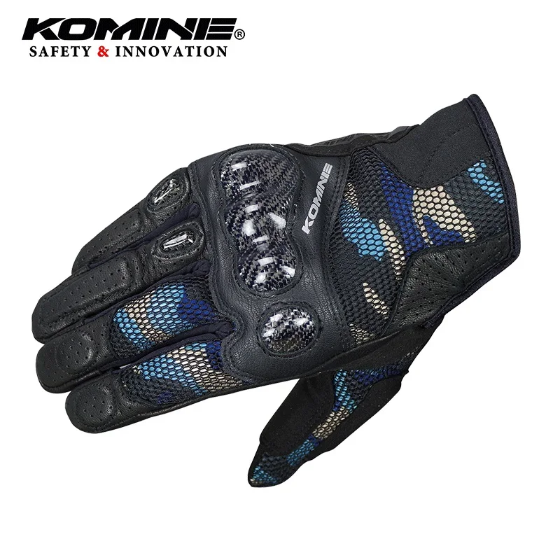 KOMINE GK-197 летние сетчатые Перчатки углеродного волокна коленного сустава защита Перчатки не замненная Перчатки для верховой езды Перчатки
