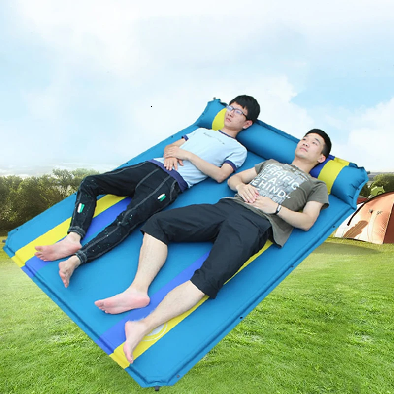 Автоматический надувной коврик для кемпинга на 2 человек портативный