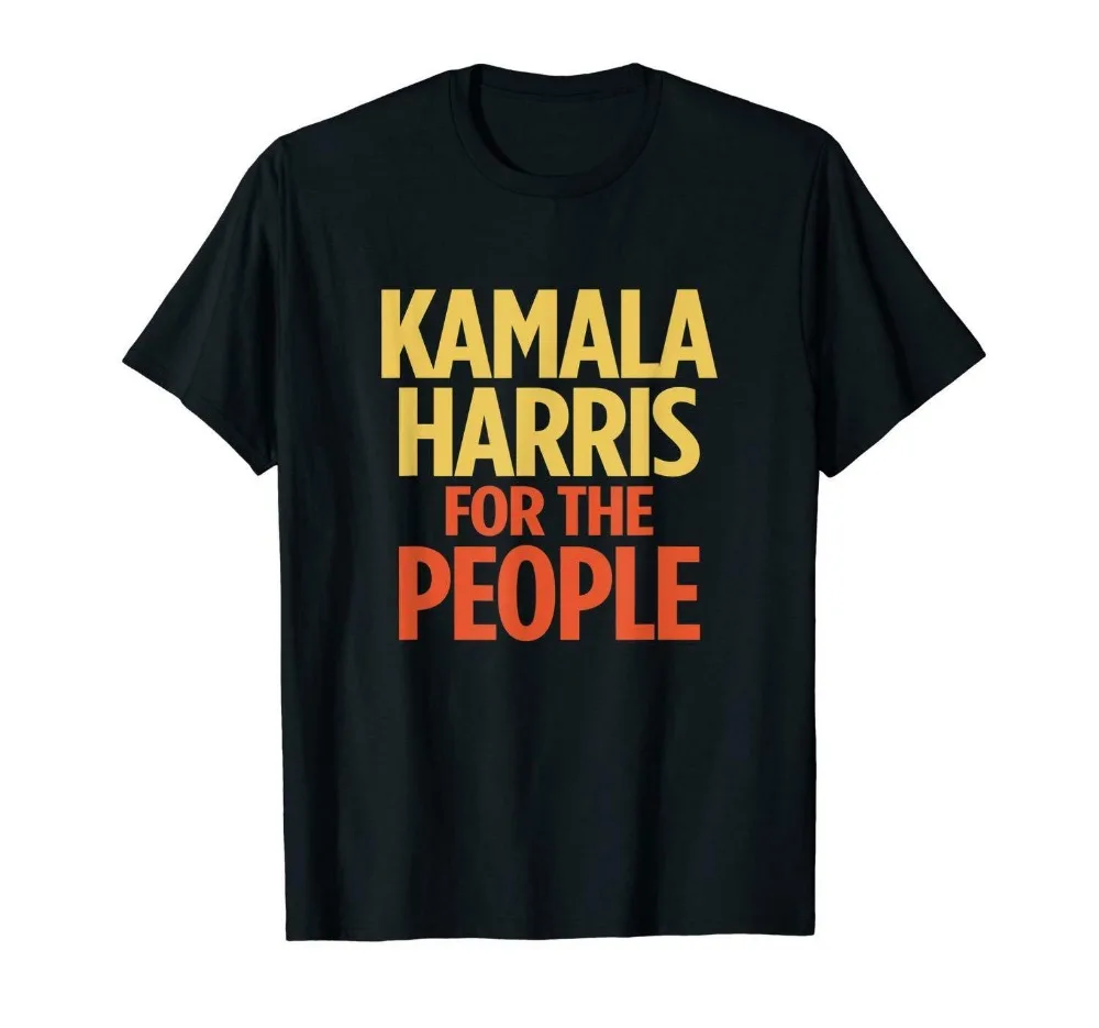Kamala Harris For The People черная футболка S-5xl, новинка, модная низкая цена, Мужские неоновые футболки