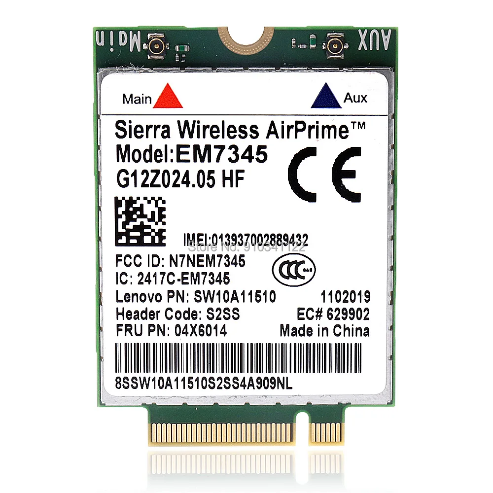 

EM7345 GOBI5000 FRU: 04X6014 4G LTE/HSPA + 42M NGFF беспроводная Wi-Fi карта WWAN для Thinkpad X250 X1C W550 T450 X240 T440 L440 T440p