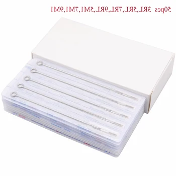 

50Pcs 3RL,5RL,7RL,9RL,5M1,7M1,9M1 Size Tattoo Needles Assorted Sterilized Tattoo Needles For Tattoo Machines Grip Body Arts