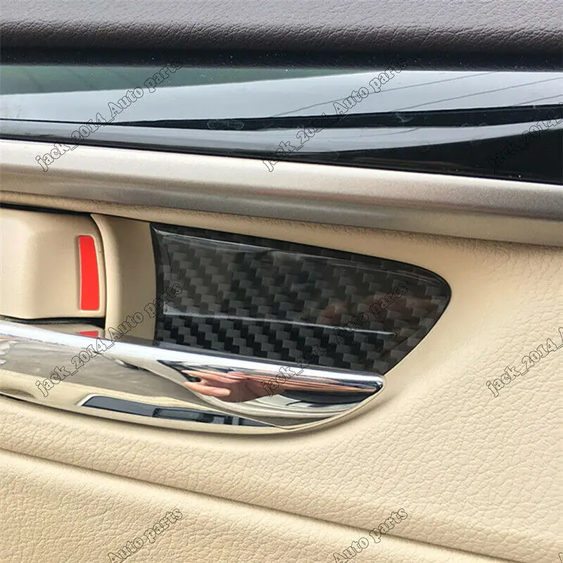 Настоящая карбоновая внутренняя дверная чаша крышка отделка для LEXUS ES200/250/300 H 2013