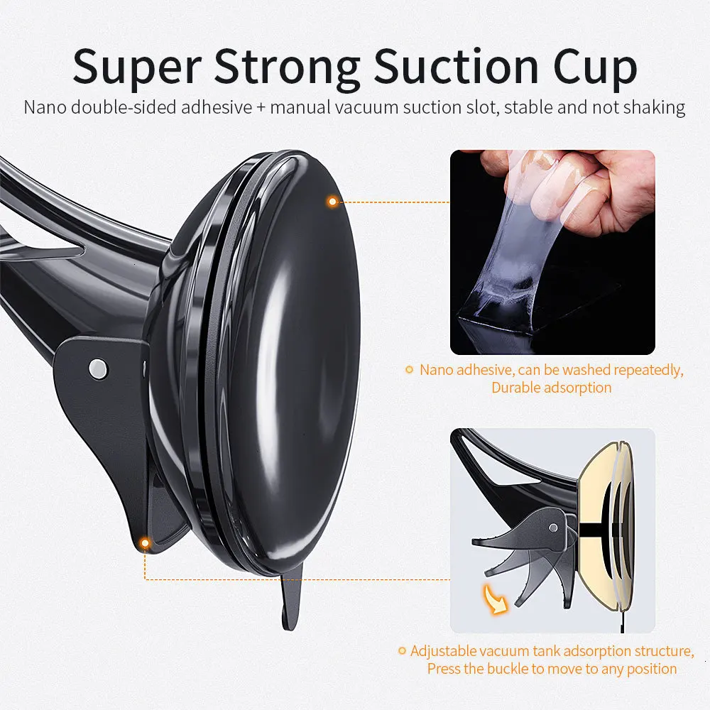 Essager Gravity Car Phone Holder For Samsung Xiaomi Universal Mount Sucker Holder For Phone in Car Mobile Phone Holder Stand mobile stand for table