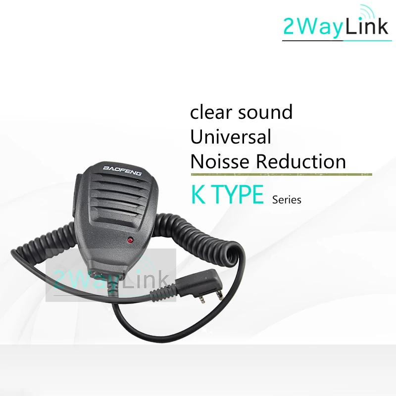 Иди и болтай Walkie Talkie Baofeng Динамик микрофон для Baofeng UV-5R UV-82 Bf-888s H777 RT-5R DM-5R GT-3 UV-5R UV-S9 аксессуары микрофон UV5R - Цвет: 1PC