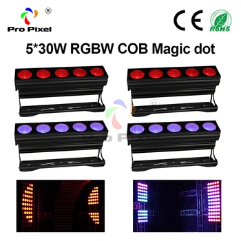 

Wall Washe Bar Light Led COB Dj Light Dmx Individual Control Stage Light For Landscape Lighting 4pcs 5 Dot 30W RGBW 4in1
