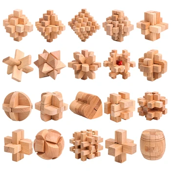 

Burr Puzzle Burr Puzzle Full Set of Children 's Intelligence Toys Large Adult High Challenge Primary Puzzle Set