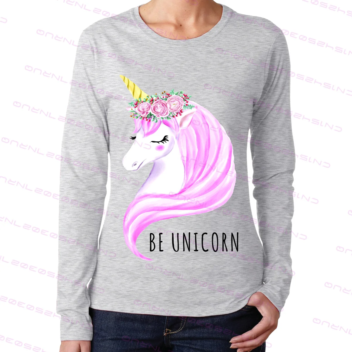 Sweet Unicorn Fashion women's slim long 