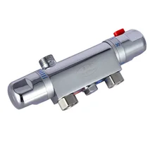 Ванной настенный для душа латунный термостат крана смесительный клапан для ванной комнаты, автоматическая с датчиком температуры воды кран