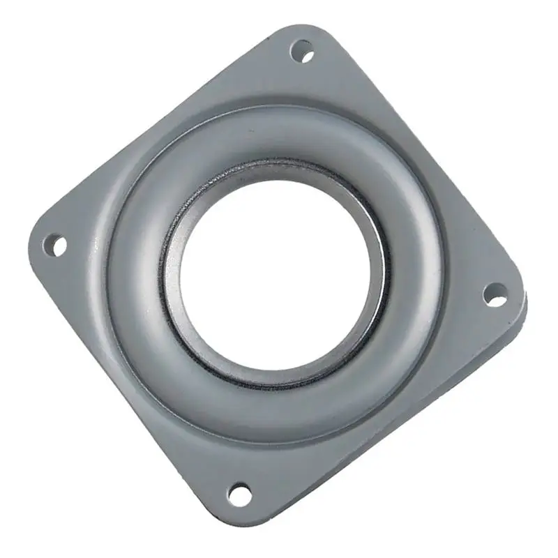 HLZS-Turntable 360 ° Turntable Ball Bearing With Castors | Galvanized Steel | Thrust Ball Bearing Capacity 50 Kg- 155X 155X 8Mm